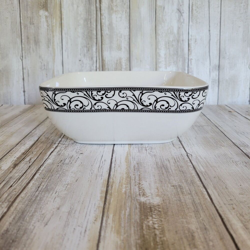 Ciroa Veluto Large Square  Soup Salad Serving Bowl 8 1/8"